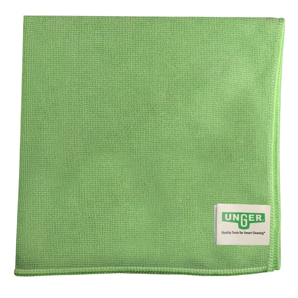 MicroWipe™ 500 Cleaning Cloth 16X16 IN Light Duty Microfiber Green 10/Case