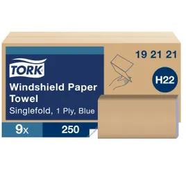 Tork Folded Paper Towel H22 10.25X9.125 IN 1PLY Blue Single Fold Universal 250 Count/Pack 9 Packs/Case 2250 Count/Case