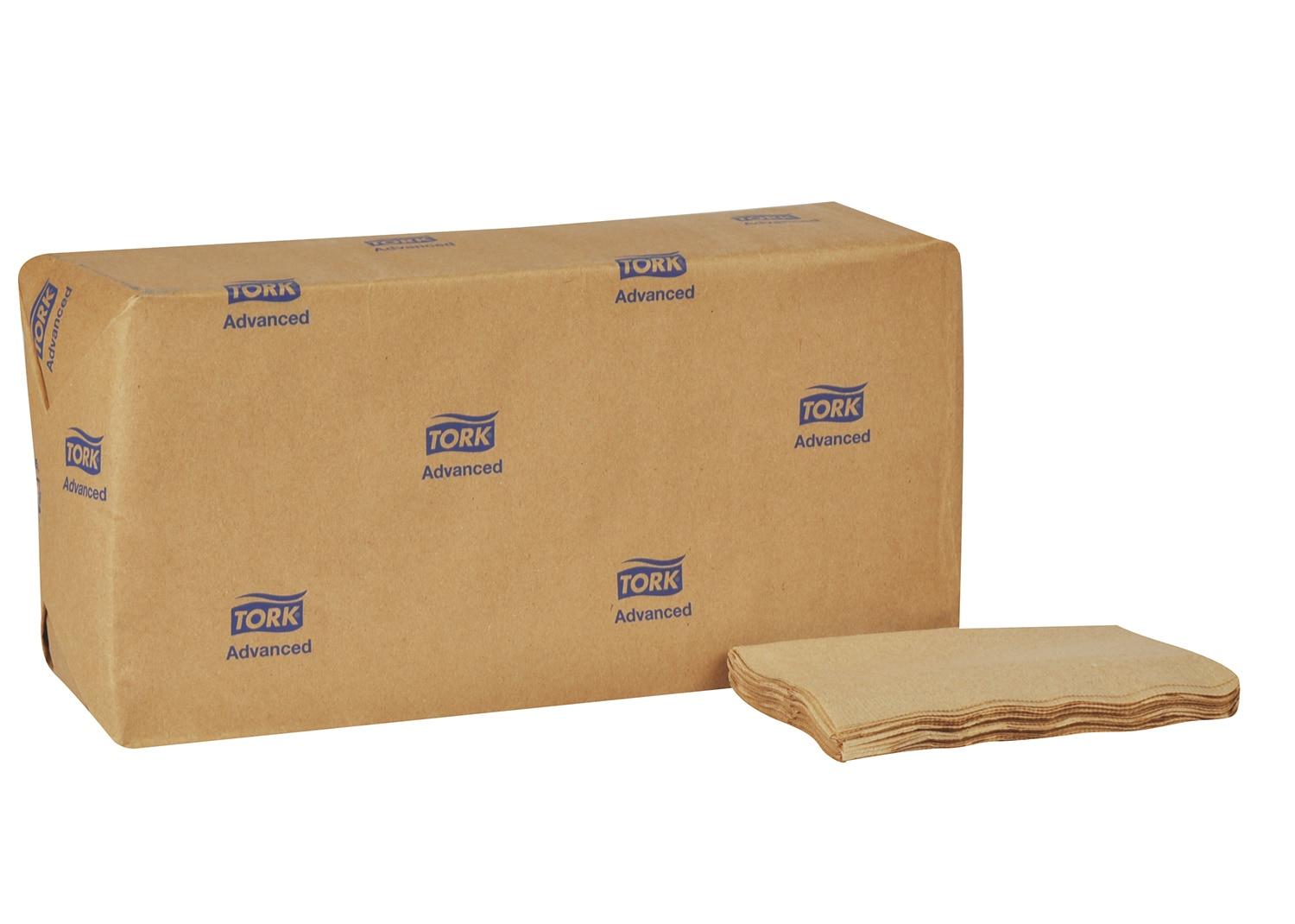 Tork Dispenser Napkins 12X13 IN 3.75X6.5 IN Kraft Paper 1/8 Fold Refill Embossed 500 Count/Pack 12 Packs/Case