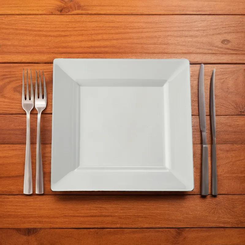 Plate 8X8 IN White Square 120/Case