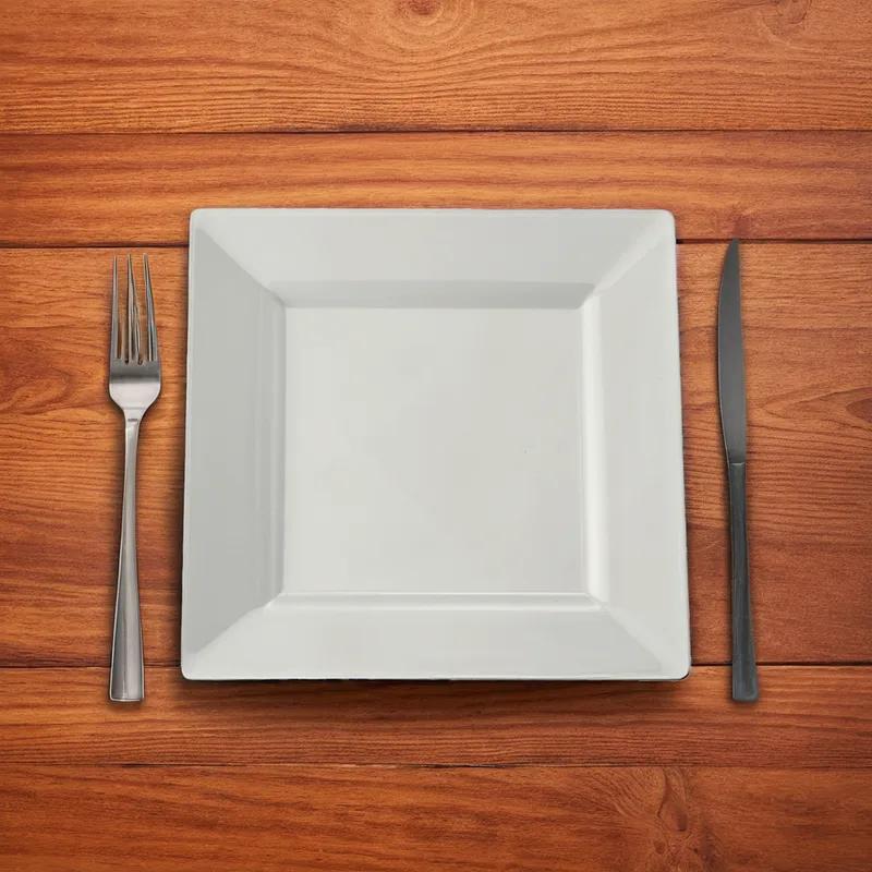 Plate 8X8 IN White Square 120/Case