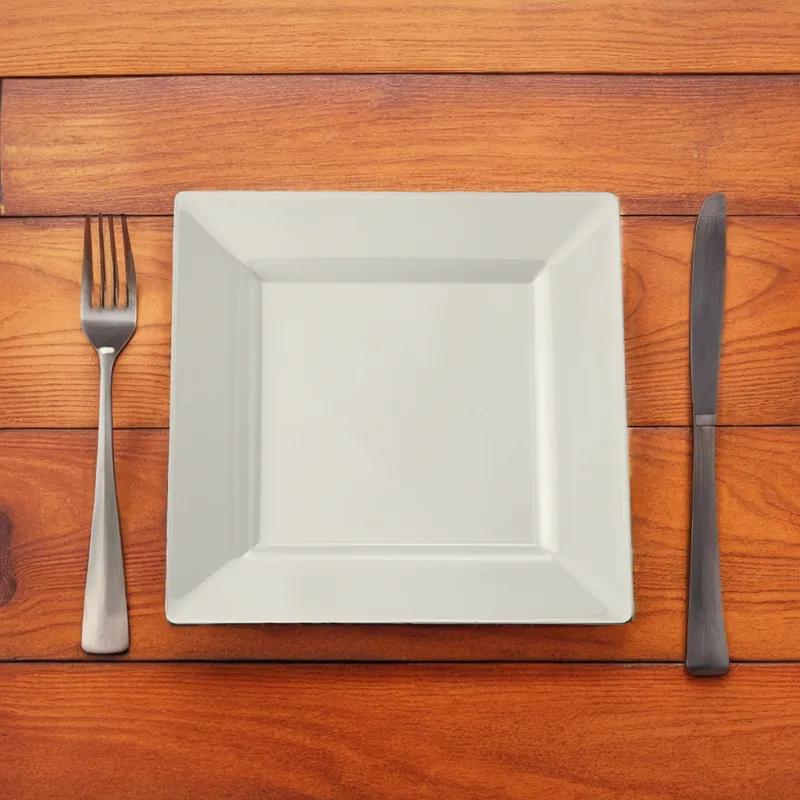 Plate 8X8 IN White Square 120/Case