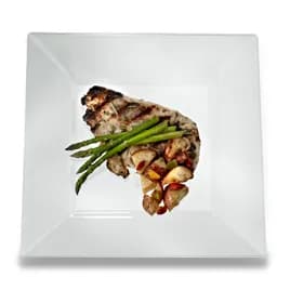 Plate 10.75 IN Clear Square 120/Case