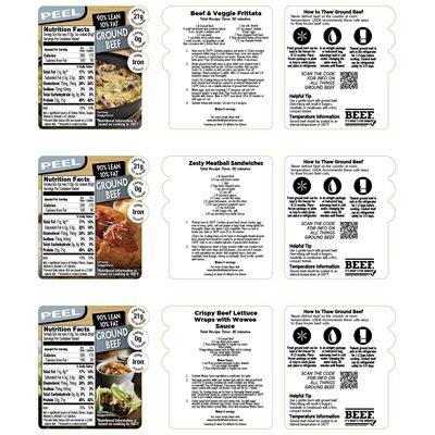 Ground Beef 90/10 Easy Fresh Cooking Label 1000/Roll