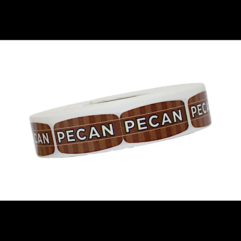 Pecan Bakery Flavor Label 0.625X1.25 IN 4 Color Process UV 1000 Count/Roll 50 Rolls/Case 50000 Count/Case