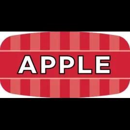 Apple Bakery Flavor Label 0.625X1.25 IN Red Oval 4 Color Process UV 1000 Count/Roll 50 Rolls/Case 50000 Count/Case