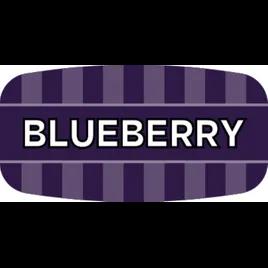 Blueberry Bakery Flavor Label 0.625X1.25 IN Purple Oval 4 Color Process UV 1000 Count/Roll 50 Rolls/Case