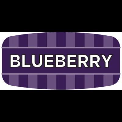 Blueberry Label 0.625X1.25 IN Purple Oval 1000/Roll