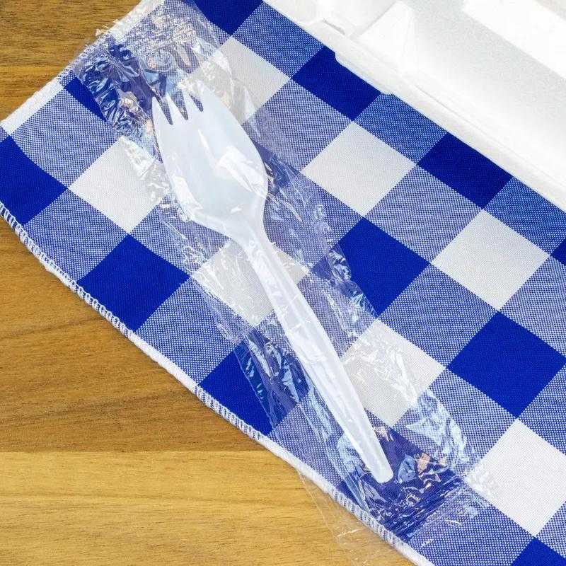Spork PP White Medium Weight Individually Wrapped 1000/Case