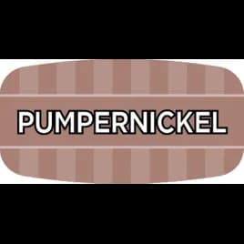 Pumpernickel Bakery Flavor Label 0.625X1.25 IN 4 Color Process UV 1000 Count/Roll 50 Rolls/Case 50000 Count/Case