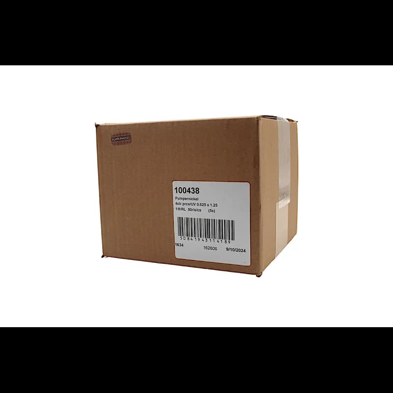 Pumpernickel Bakery Flavor Label 0.625X1.25 IN 4 Color Process UV 1000 Count/Roll 50 Rolls/Case 50000 Count/Case