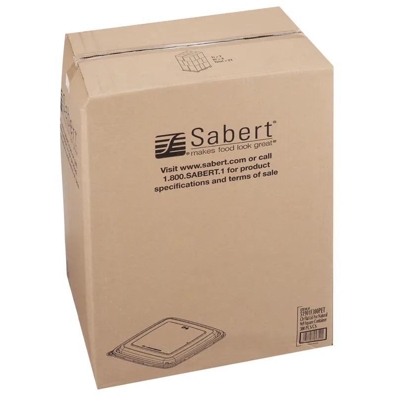 Lid Flat 9X9X1.04 IN PET Clear Square For Bowl 300/Case