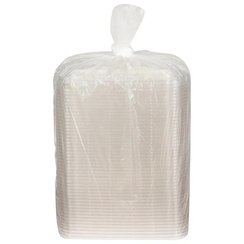 Lid Flat 9X9X1.04 IN PET Clear Square For Bowl 300/Case