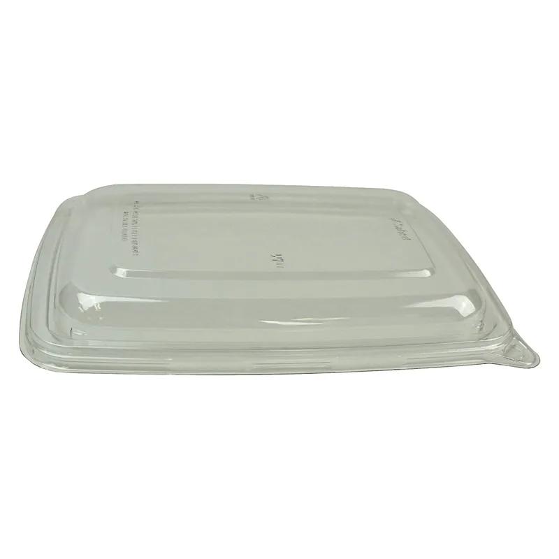 Lid Flat 9.25X6.75X1 IN PET Clear Rectangle For Container 300/Case