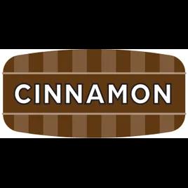 Cinnamon Label 0.625X1.25 IN Brown Oval 1000/Roll