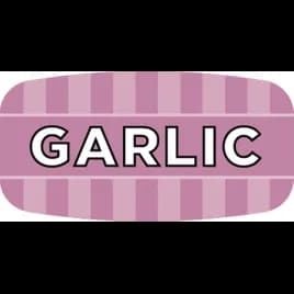 Garlic Bakery Flavor Label 0.625X1.25 IN 4 Color Process UV 1000 Count/Roll 50 Rolls/Case 50000 Count/Case