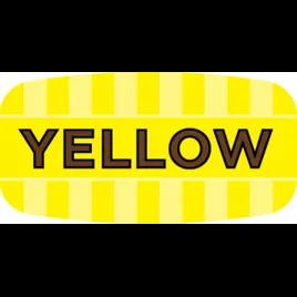 Yellow Cake Bakery Flavor Label 0.625X1.25 IN Yellow Oval 4 Color Process UV 1000 Count/Roll 50 Rolls/Case