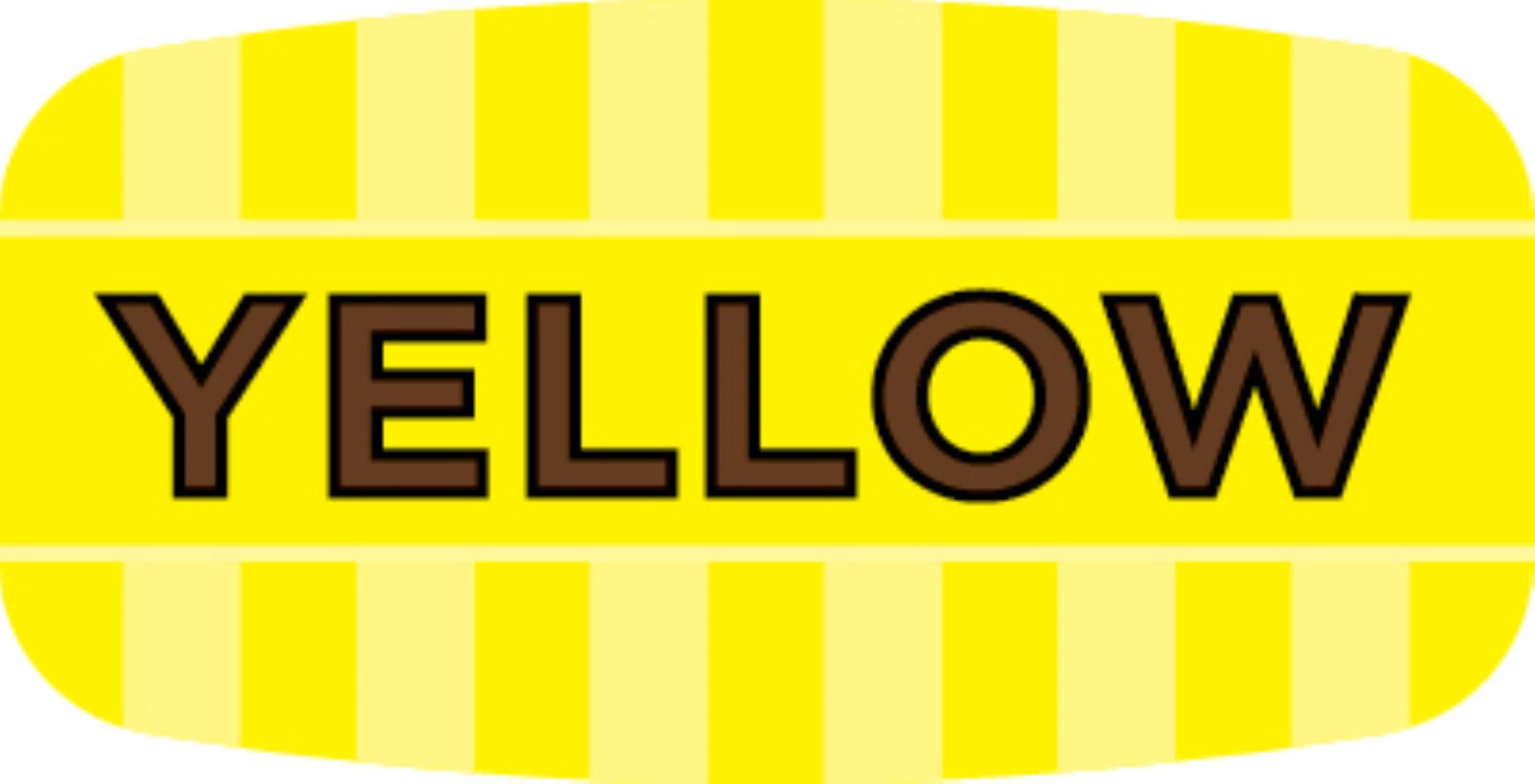 Yellow Cake Bakery Flavor Label 0.625X1.25 IN Yellow Oval 4 Color Process UV 1000 Count/Roll 50 Rolls/Case