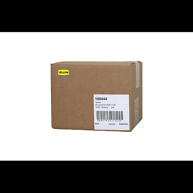 Cake Label 0.625X1.25 IN Yellow Oval 500/Roll