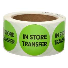 In Store Label 2X2 IN Green Round Transfer 1/Roll