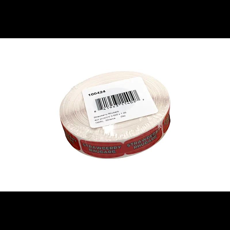 Strawberry Rhubarb Label 500/Roll