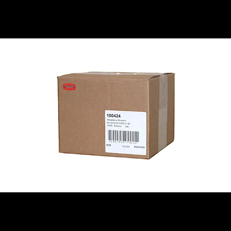 Strawberry Rhubarb Bakery Flavor Label 0.625X1.25 IN 4 Color Process UV 1000 Count/Roll 50 Rolls/Case 50000 Count/Case