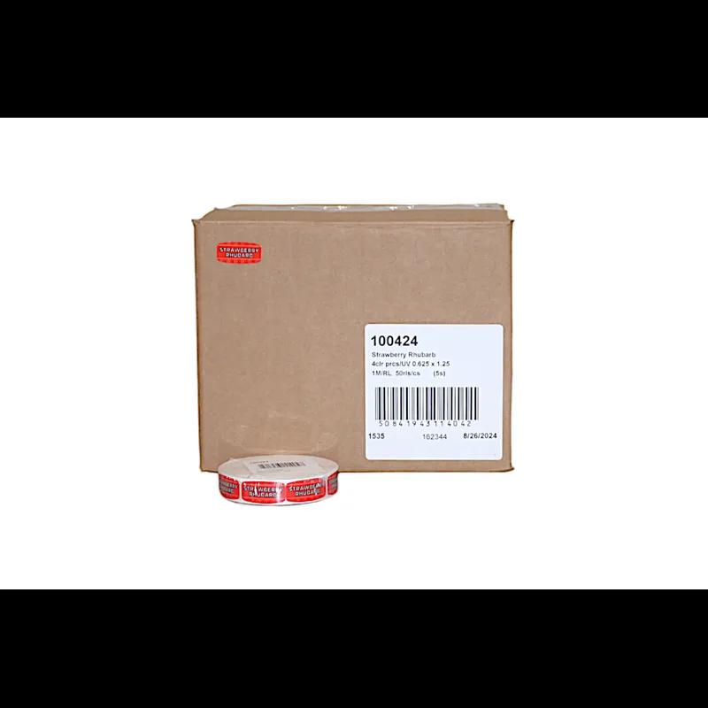 Strawberry Rhubarb Label 500/Roll