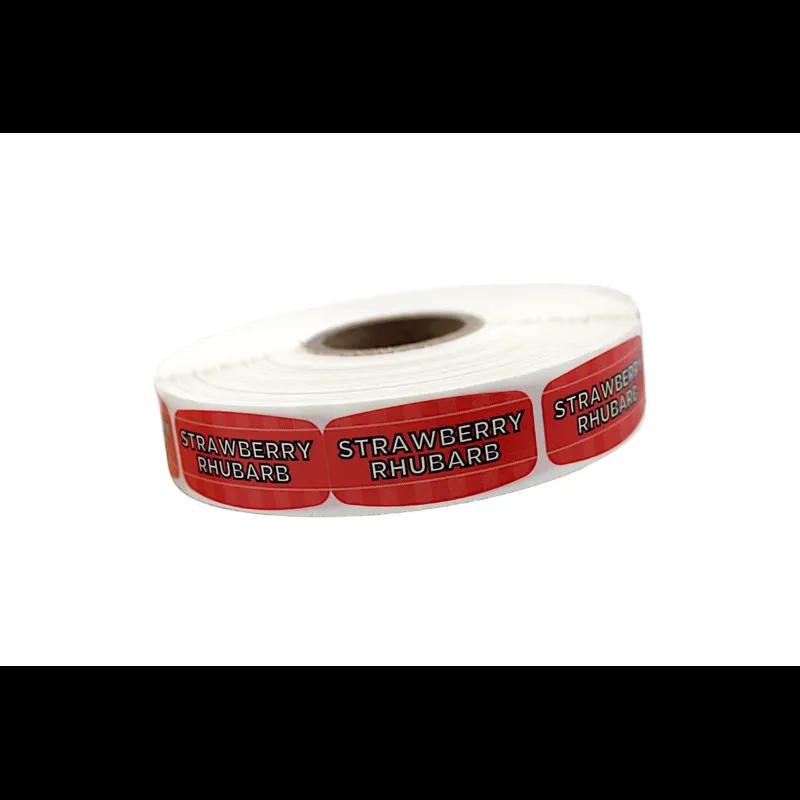 Strawberry Rhubarb Label 500/Roll