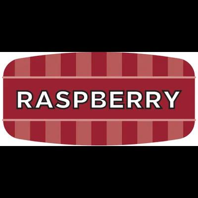 Raspberry Label Oval 1000/Roll