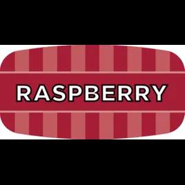 Raspberry Bakery Flavor Label 0.625X1.25 IN Oval 4 Color Process UV 1000 Count/Roll 50 Rolls/Case 50000 Count/Case