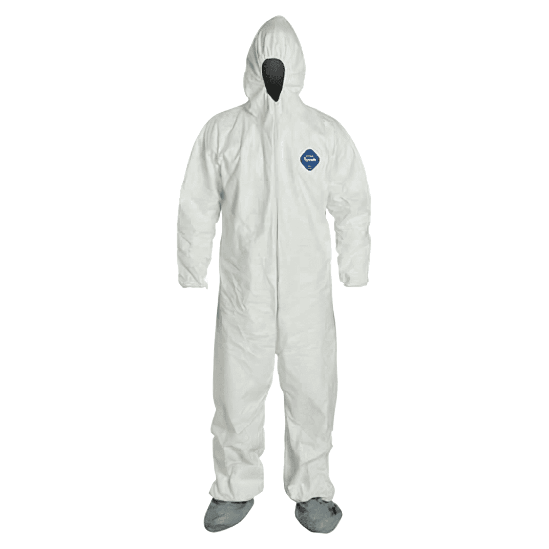 Tyvek® Coveralls XL White Tyvek® Disposable 1/Each