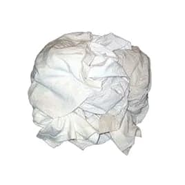 Knit Rag 25 LB Cotton White Bleached 25/Box