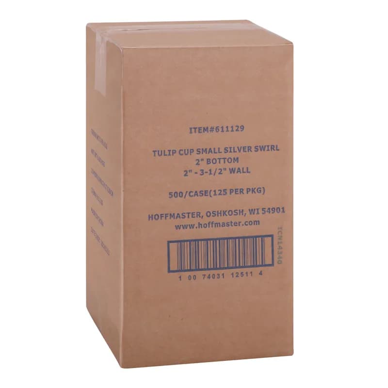 Baking Cup Small (SM) Paper Silver Tulip 500/Case