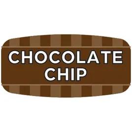 Chocolate Chip Label 0.625X1.25 IN Brown Oval 1000/Roll
