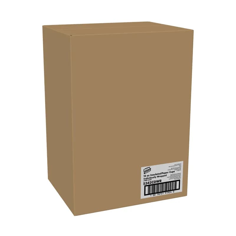 Dixie® Perfect Touch Hot Cup Insulated 12 OZ Double Wall Poly-Coated Paper Multicolor 1000/Case
