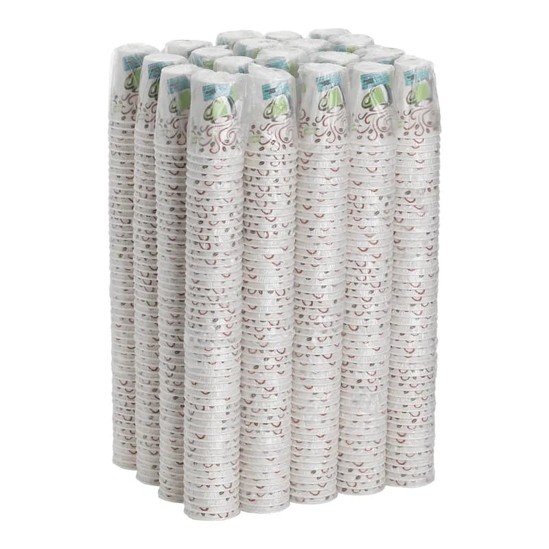 Dixie® Perfect Touch Hot Cup Insulated 12 OZ Double Wall Poly-Coated Paper Multicolor 1000/Case