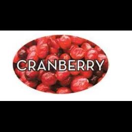 Cranberry Label Oval 1000/Roll