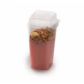 Tiny Temptations Lid Dome PET Clear Square For 2.4 OZ Container 1000/Case