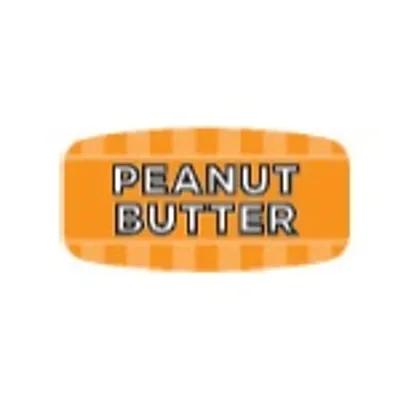Peanut Butter Label 0.625X1.25 IN Orange Oval 1000/Roll