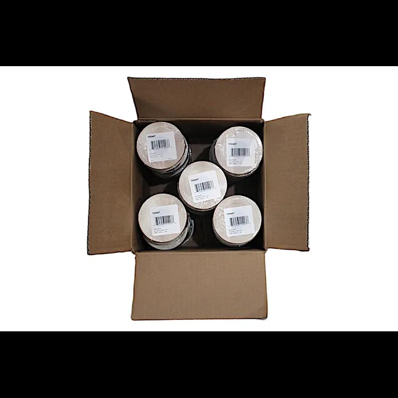 Peanut Butter Bakery Flavor Label 0.625X1.25 IN Orange Oval 4 Color Process UV 1000 Count/Roll 50 Rolls/Case