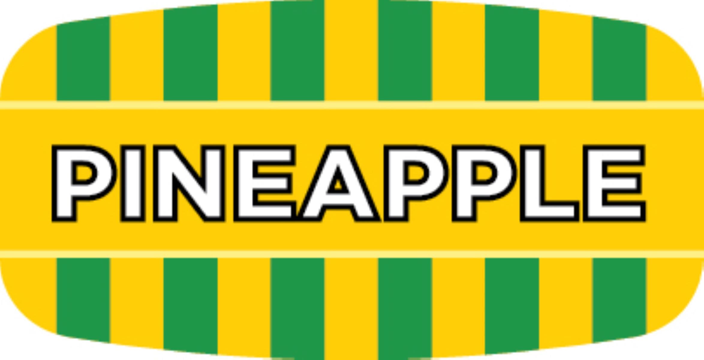 Pineapple Bakery Flavor Label 0.625X1.25 IN Oval 4 Color Process UV 1000 Count/Roll 50 Rolls/Case 50000 Count/Case