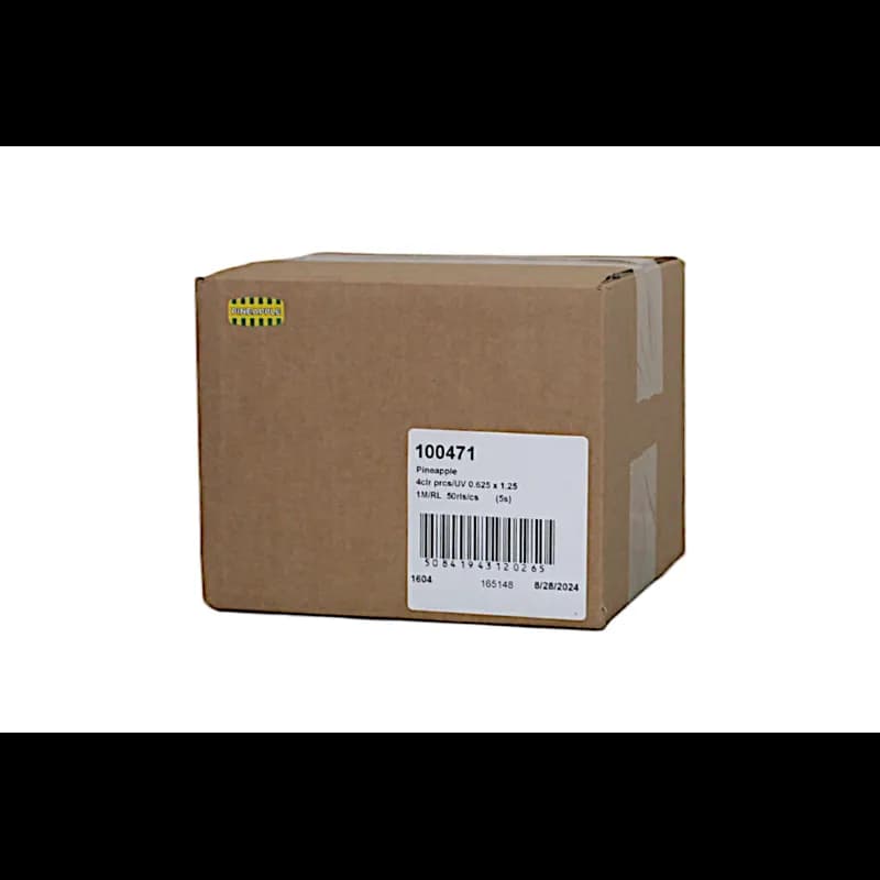 Pineapple Bakery Flavor Label 0.625X1.25 IN Oval 4 Color Process UV 1000 Count/Roll 50 Rolls/Case 50000 Count/Case