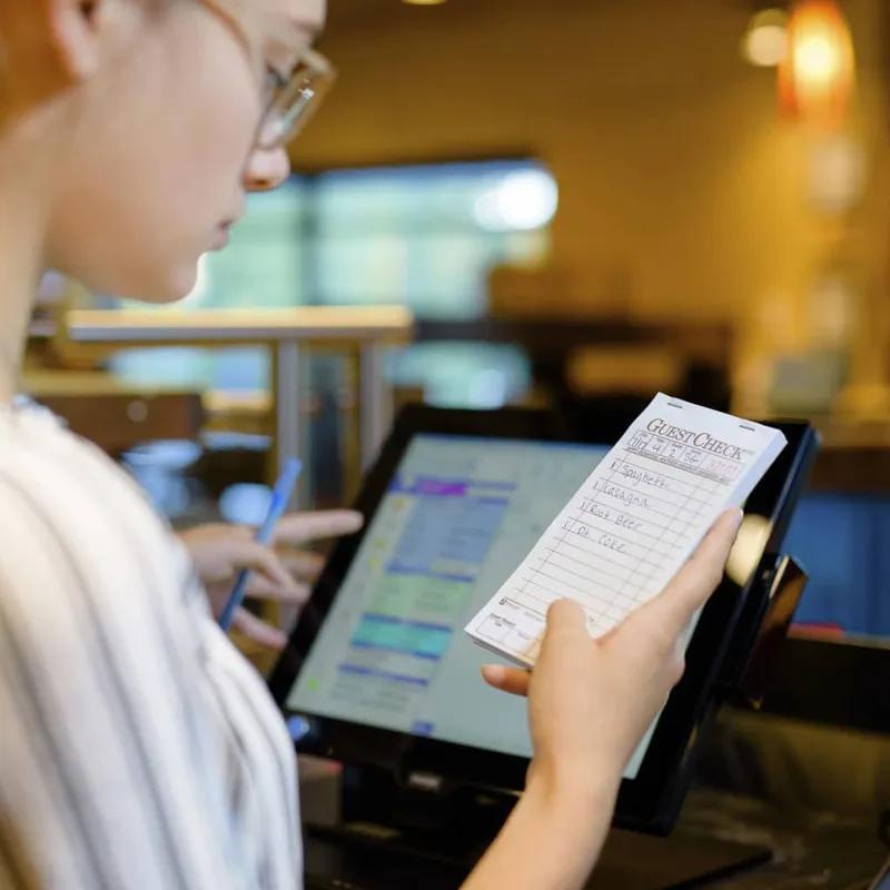 Guest Check 3.5X6.75 IN 1-Part Medium Single Copy Paper 100 Sheets/Pack 50 Packs/Case 5000 Count/Case