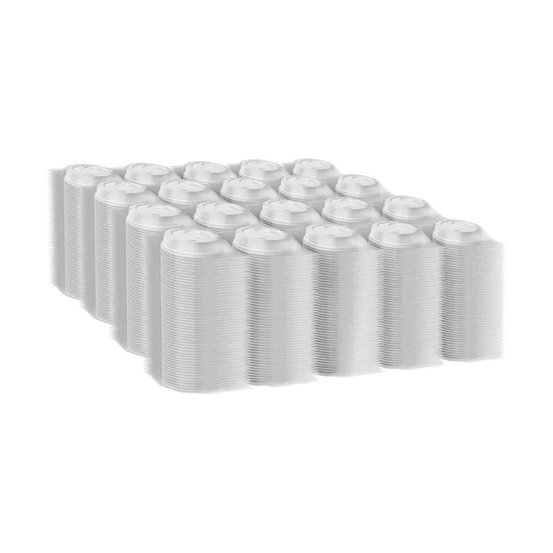 Dixie® Lid Dome Plastic White For 16-20 OZ Wrapped Hot Cup Sip Through Identification 1000/Case