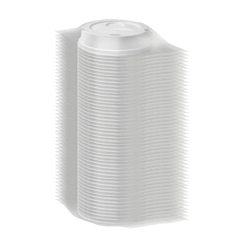Dixie® Lid Dome Plastic White For 16-20 OZ Wrapped Hot Cup Sip Through Identification 1000/Case