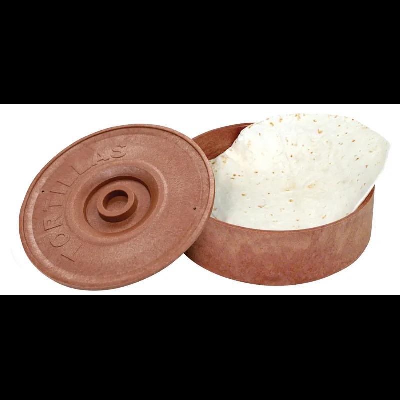Tortilla Warmer 8.5X2.625 IN Brown Plastic 1/Each