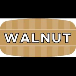 Walnut Bakery Flavor Label 0.625X1.25 IN Brown Oval 4 Color Process UV 1000 Count/Roll 50 Rolls/Case 50000 Count/Case