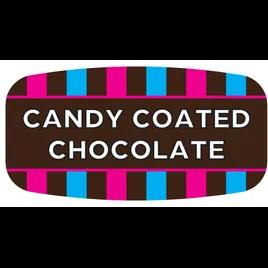 Candy Coated Chocolate Label Oval 1000/Roll
