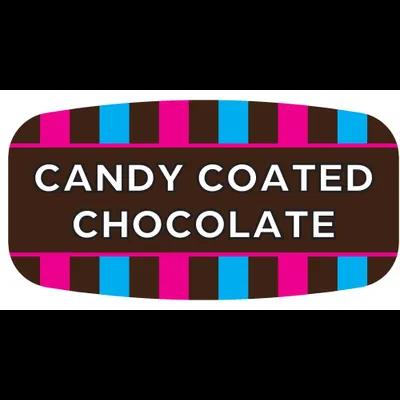 Candy Coated Chocolate Label Oval 1000/Roll