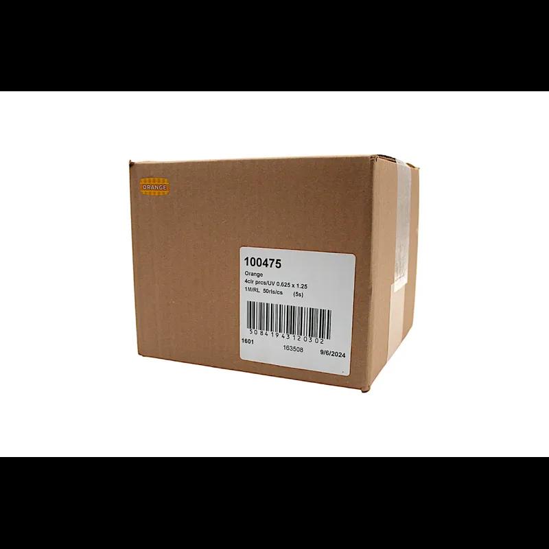 Label Orange Oval 1000/Roll